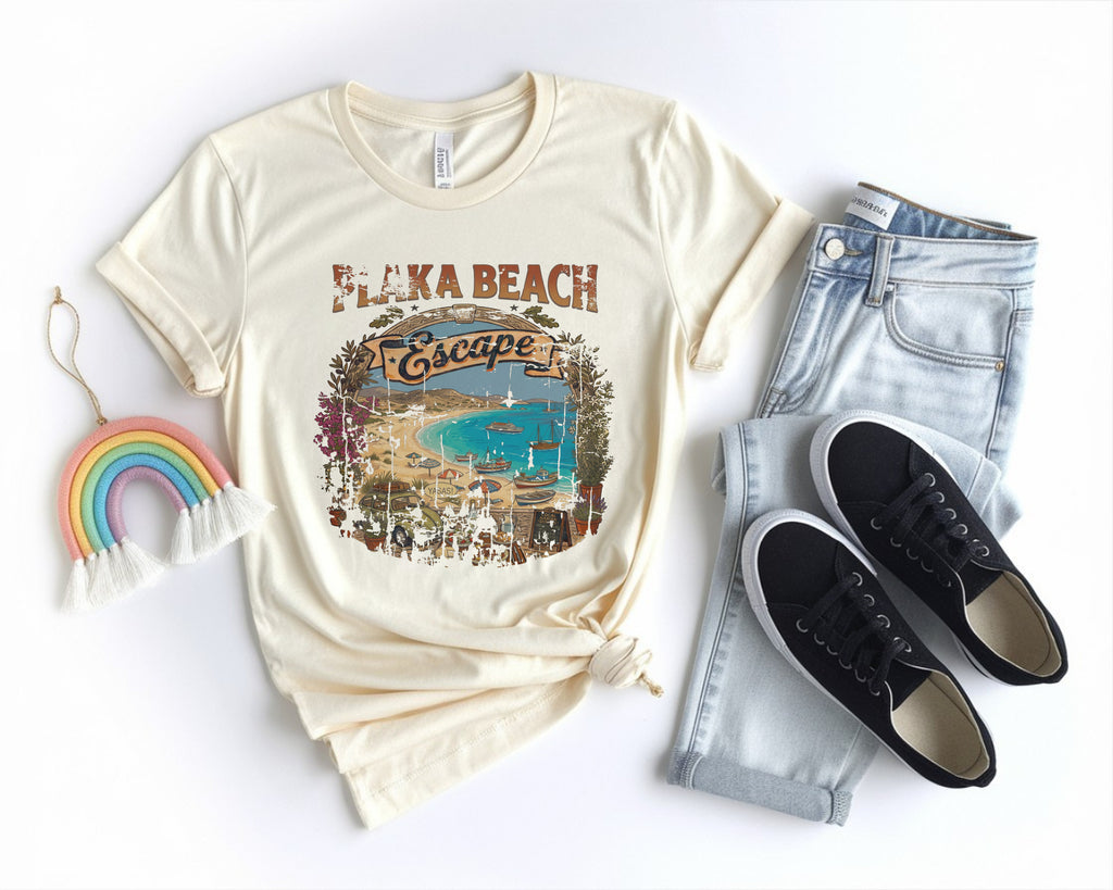 Vintage Plaka Beach Shirt