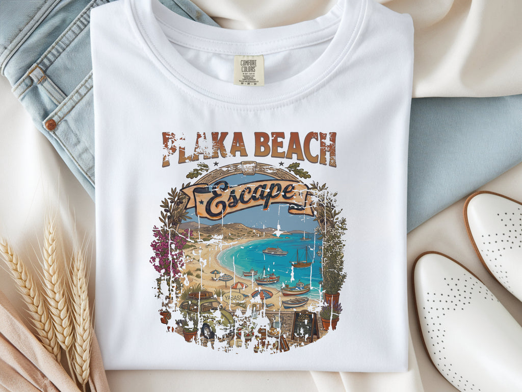 Vintage Plaka Beach Shirt