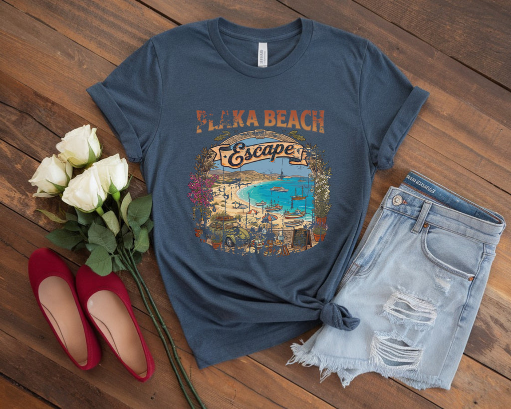 Vintage Plaka Beach Shirt