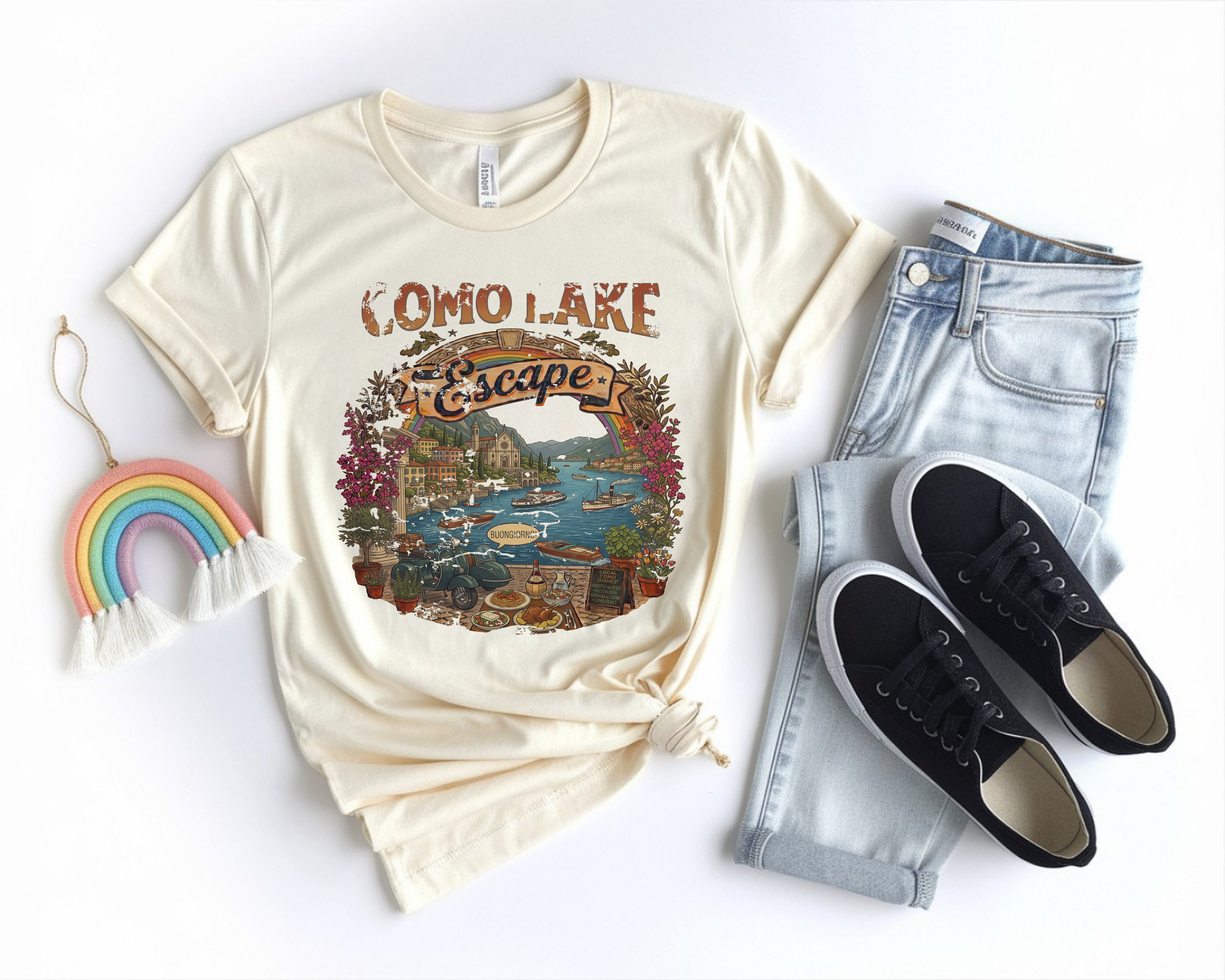 Vintage Como Lake T-Shirt
