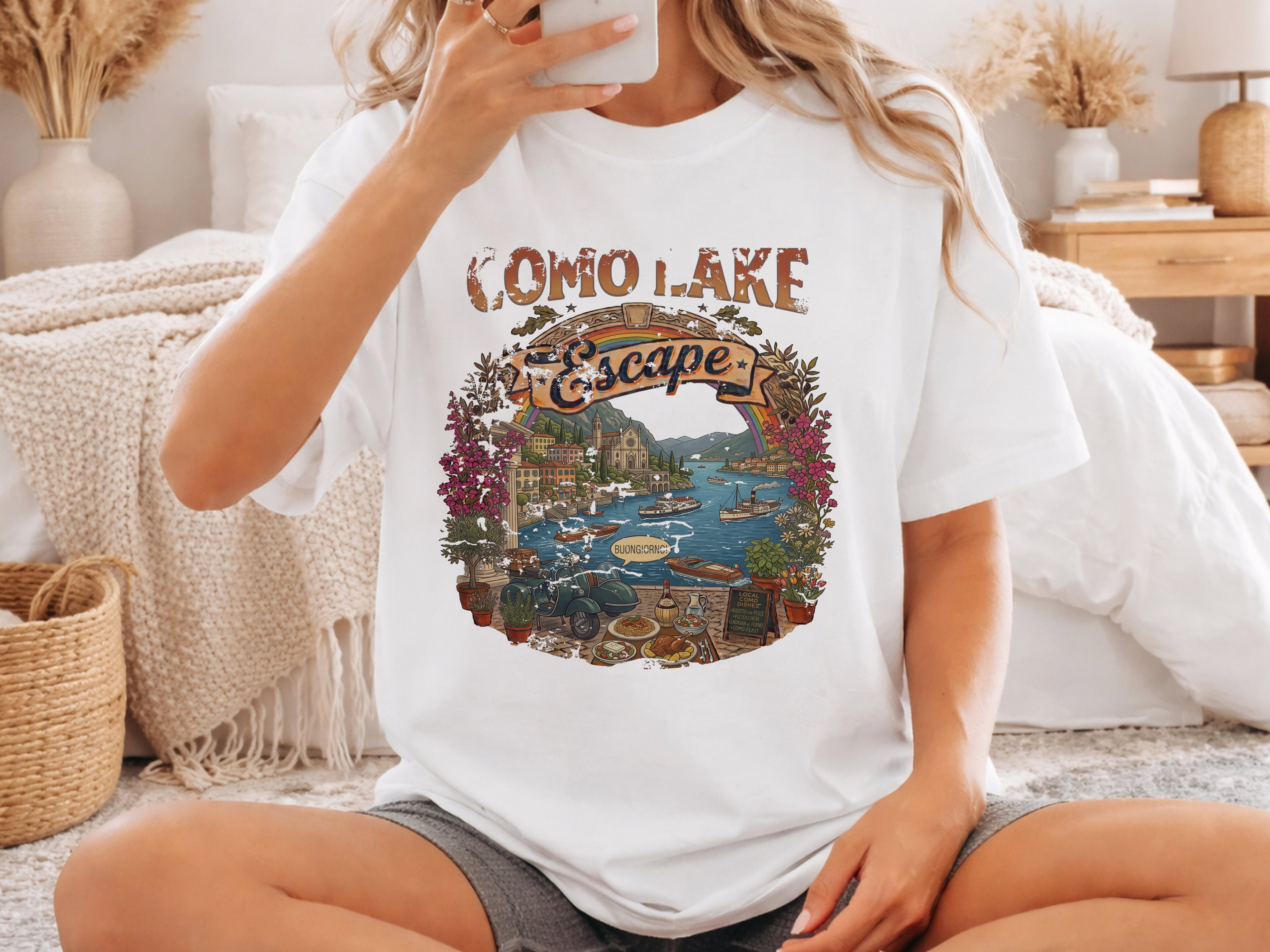 Vintage Como Lake T-Shirt
