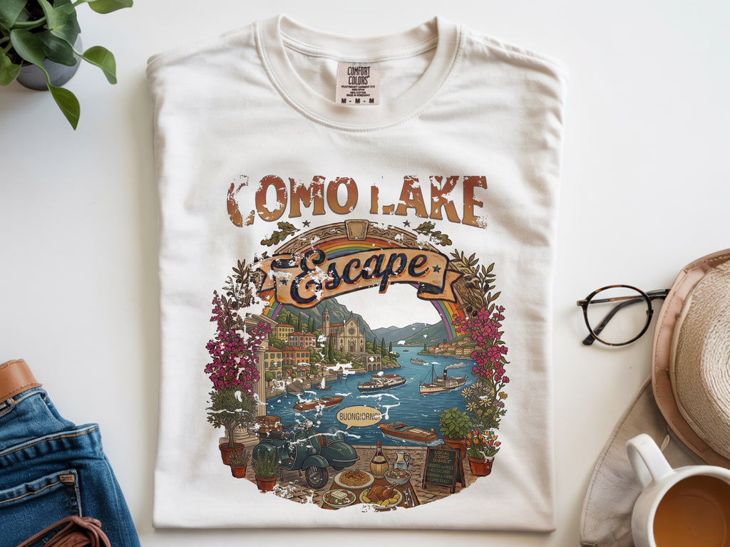 Vintage Como Lake T-Shirt