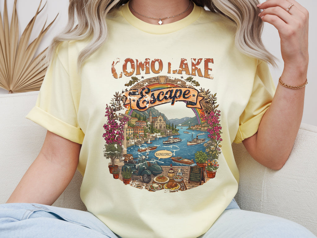 Vintage Como Lake T-Shirt