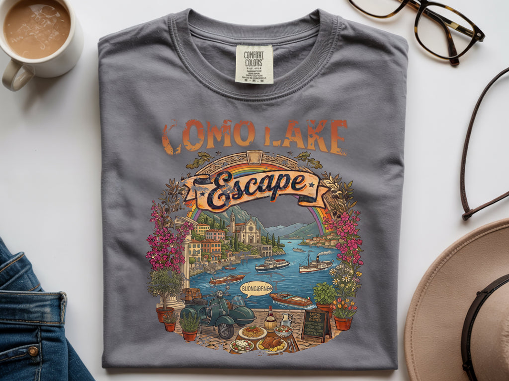 Vintage Como Lake T-Shirt