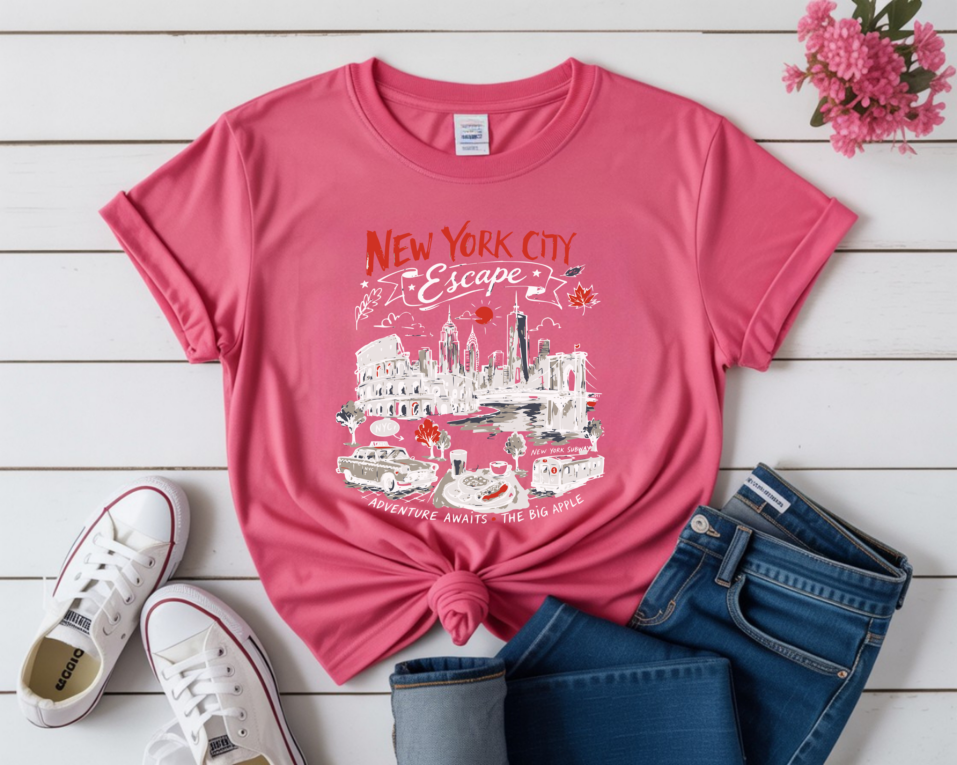 US New York City Escape Travel Adventure T-Shirt