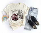 Spain Barcelona Sagrada Familia Floral Tee