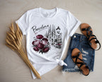 Spain Barcelona Sagrada Familia Floral Tee