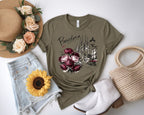Spain Barcelona Sagrada Familia Floral Tee