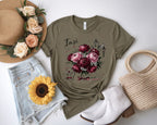 Romania Iasi Peony Floral T-Shirt