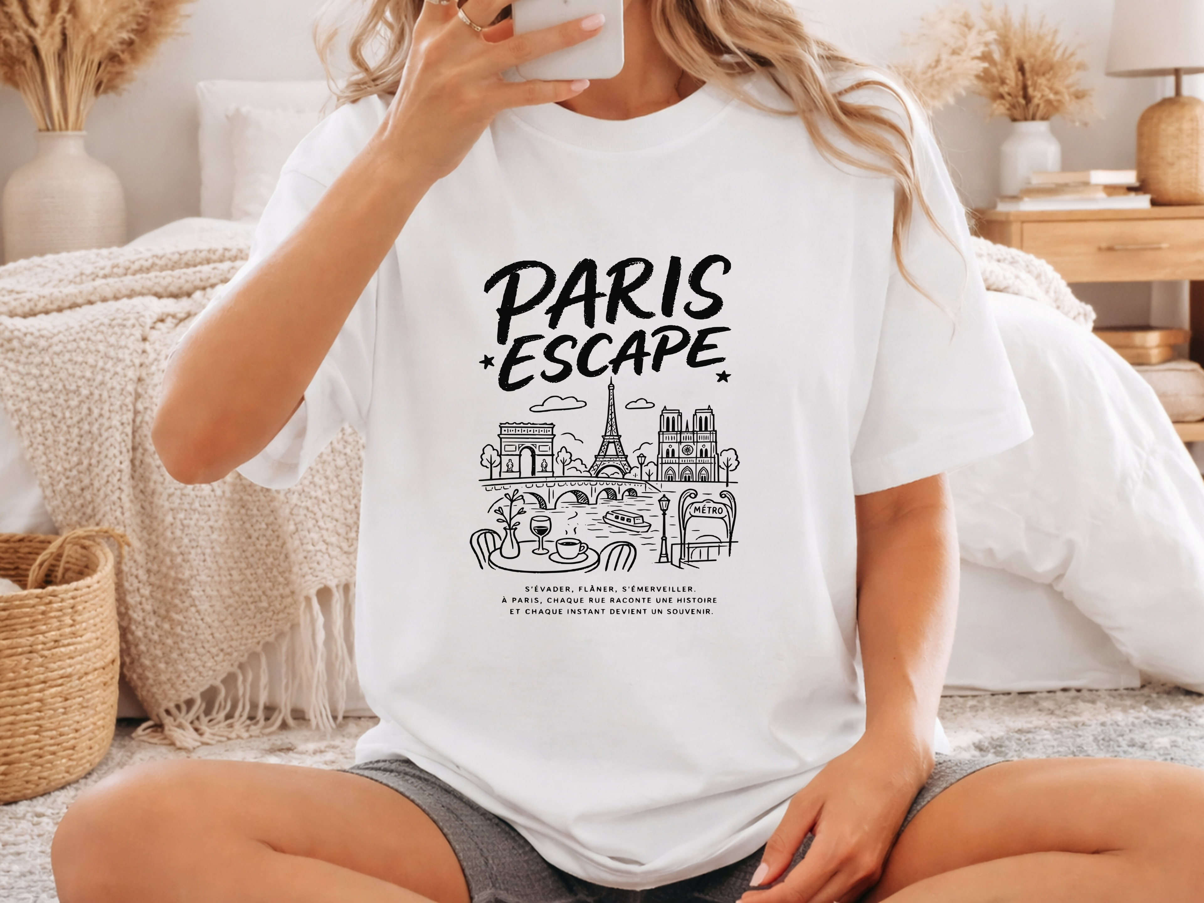 France Paris Escape Travel T-Shirt