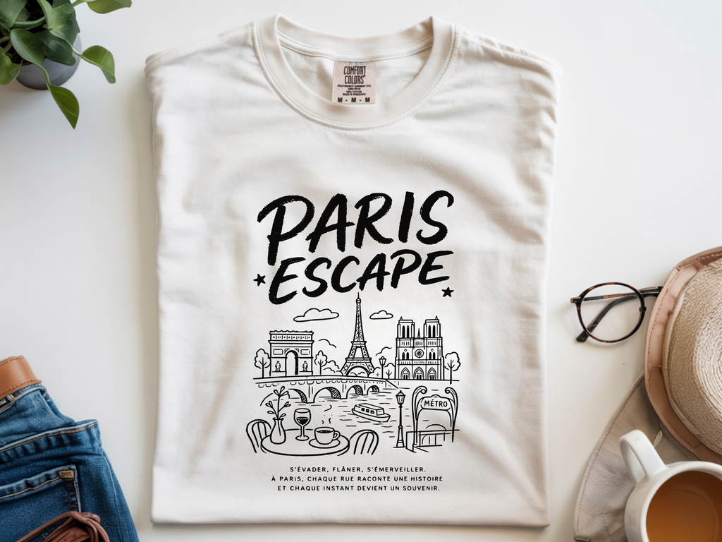 France Paris Escape Travel T-Shirt