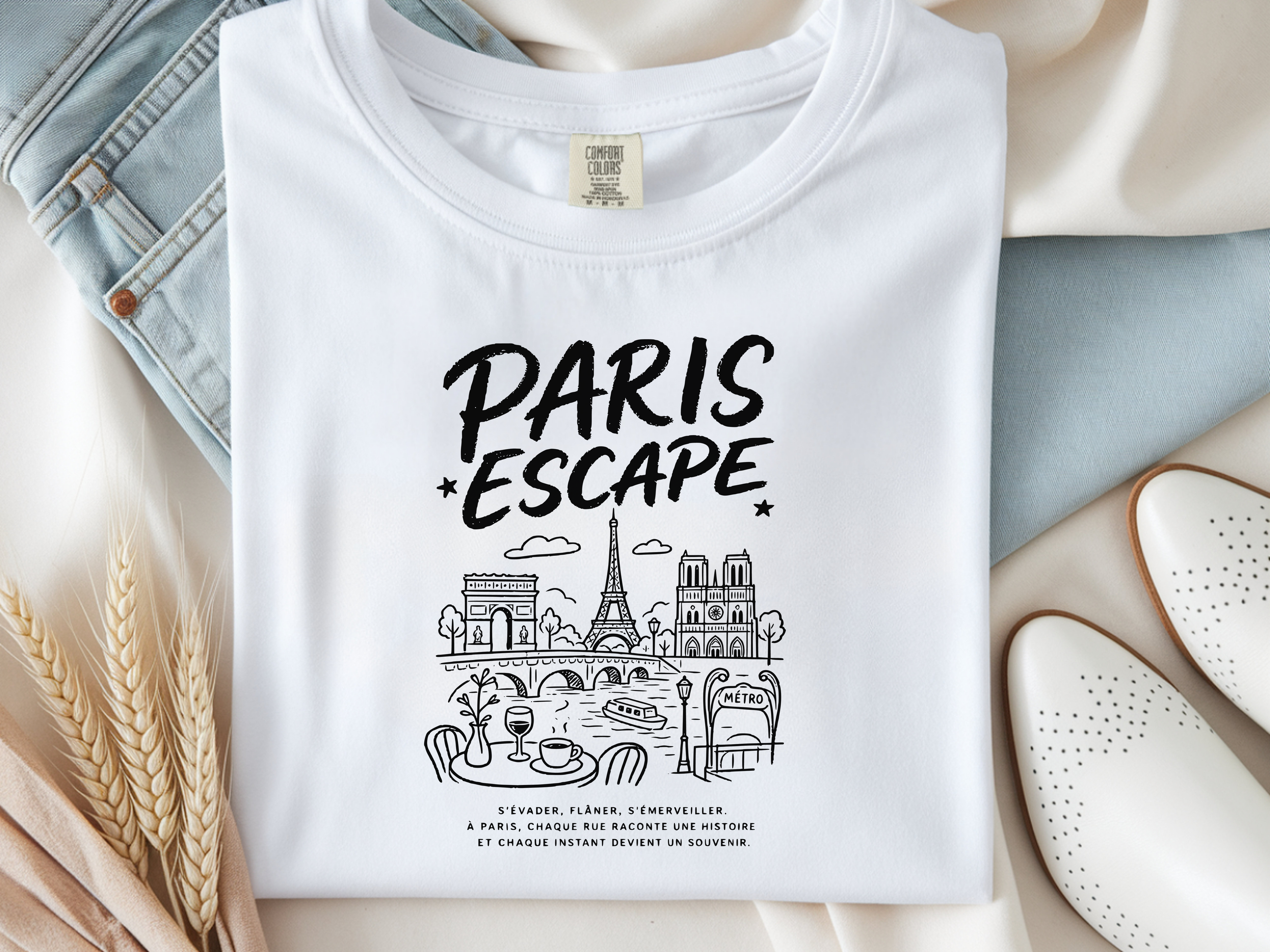 France Paris Escape Travel T-Shirt