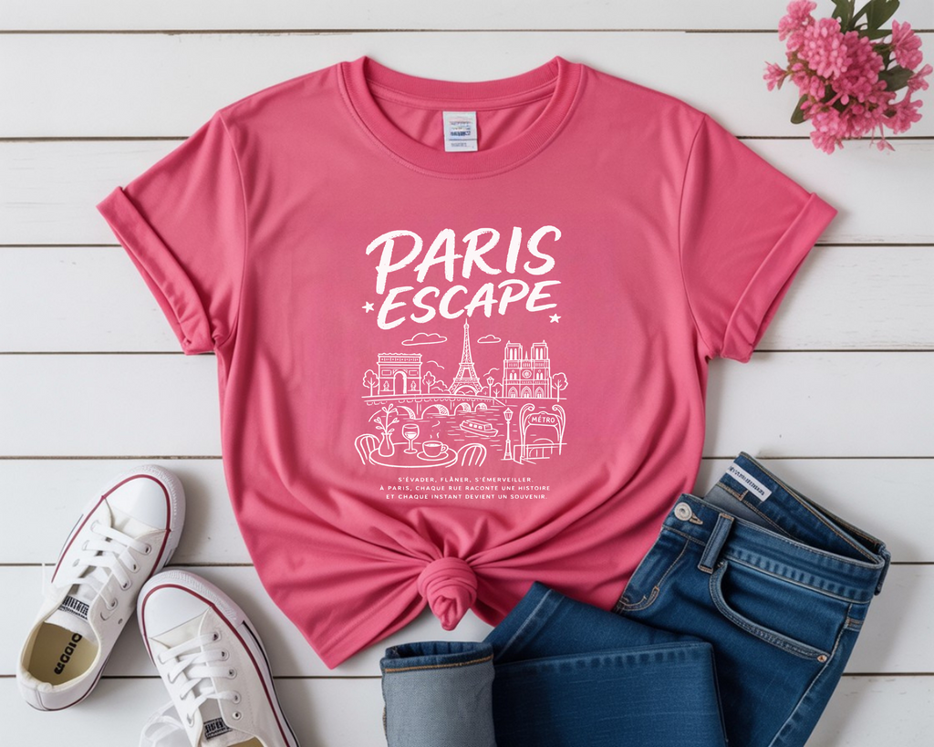 France Paris Escape Travel T-Shirt