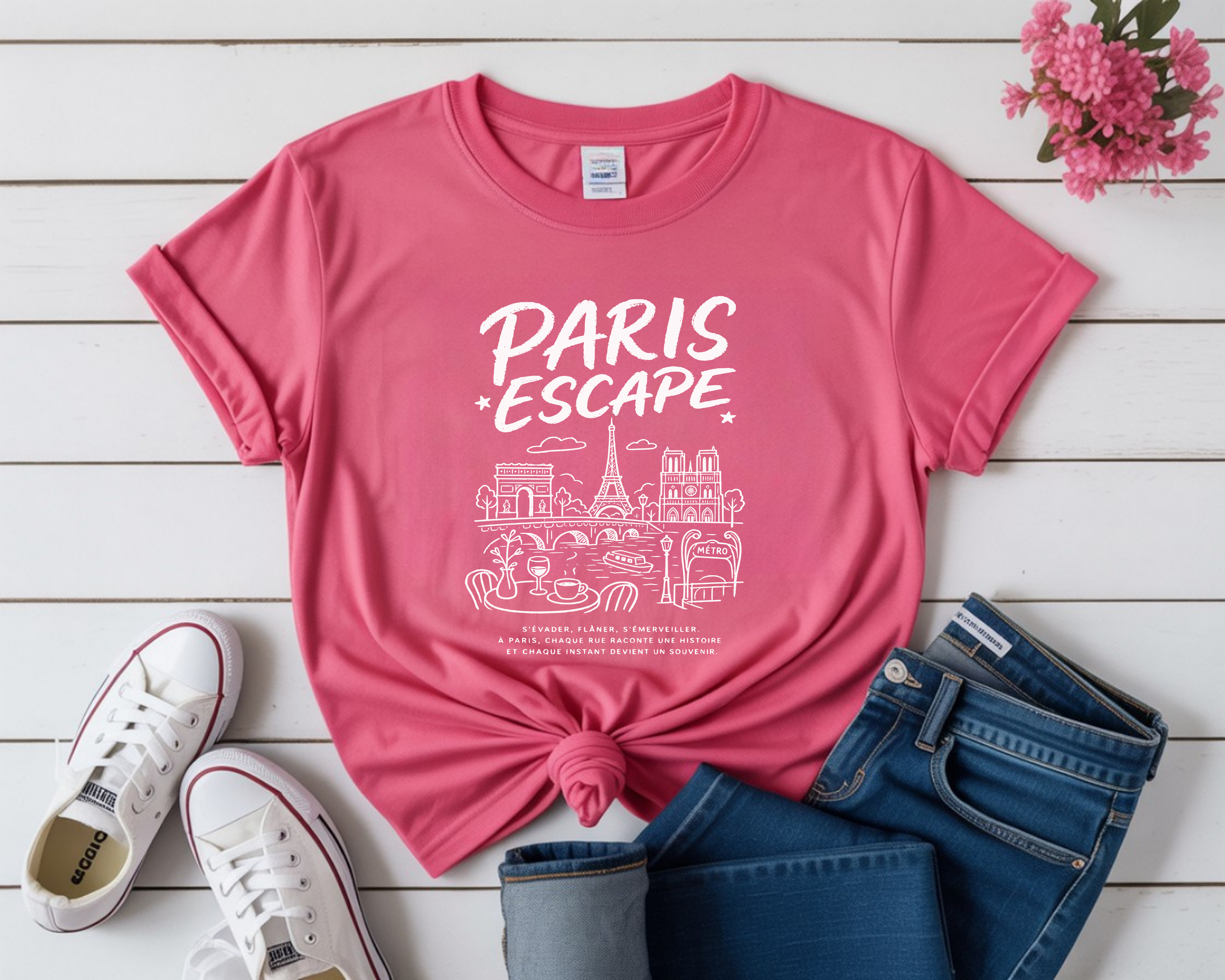 France Paris Escape Travel T-Shirt