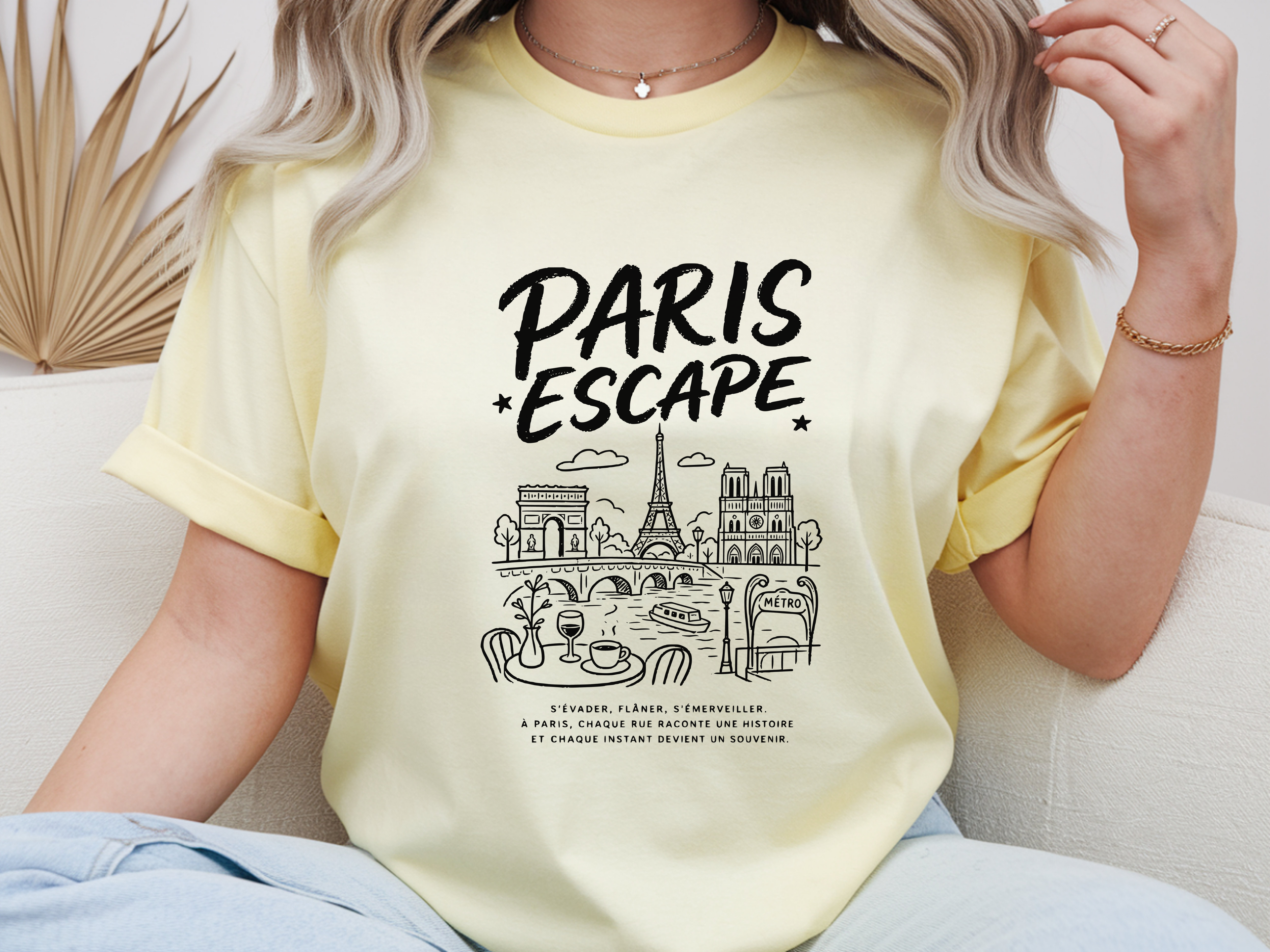 France Paris Escape Travel T-Shirt