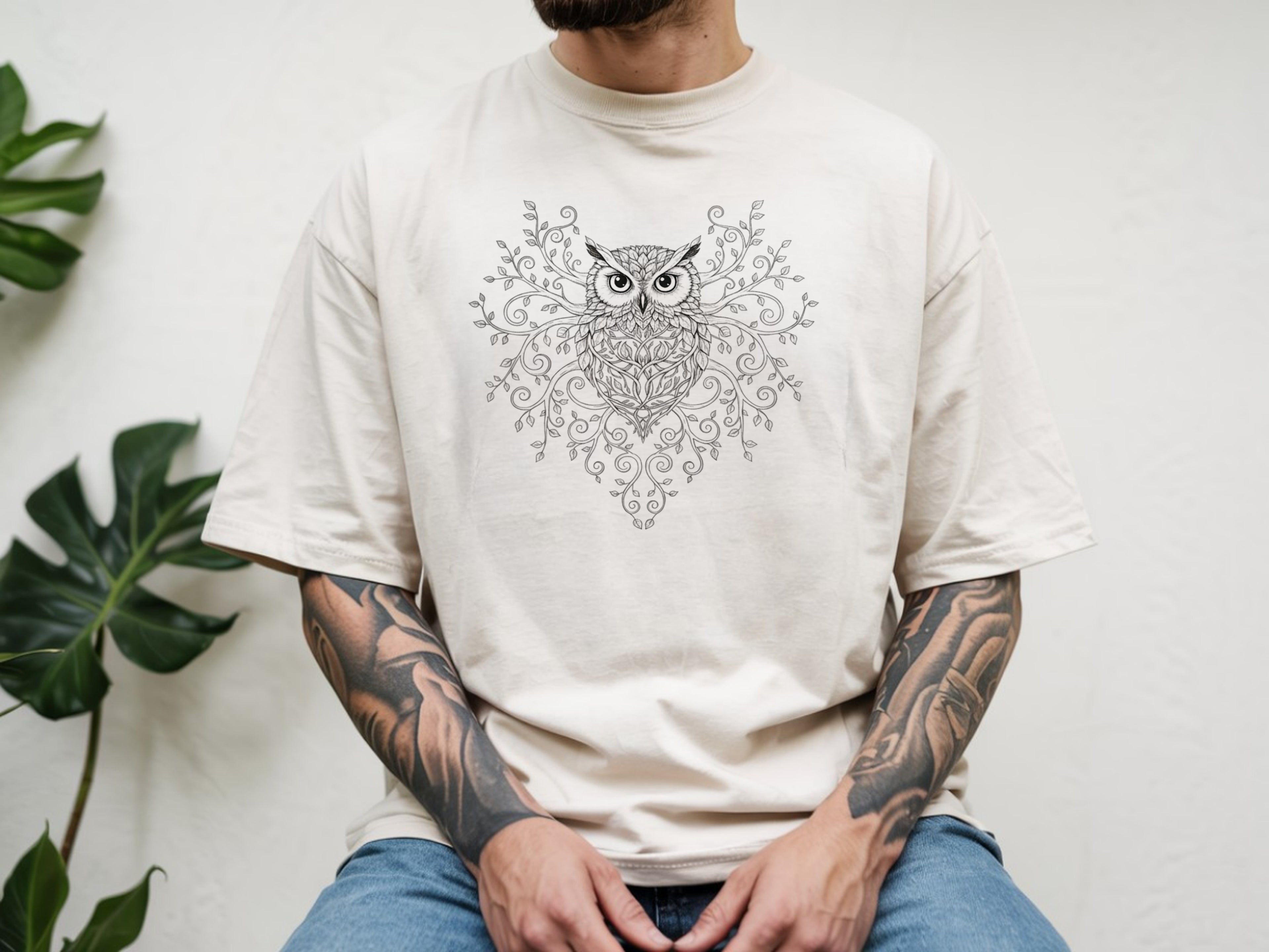 Boho Woodland Owl T-Shirt