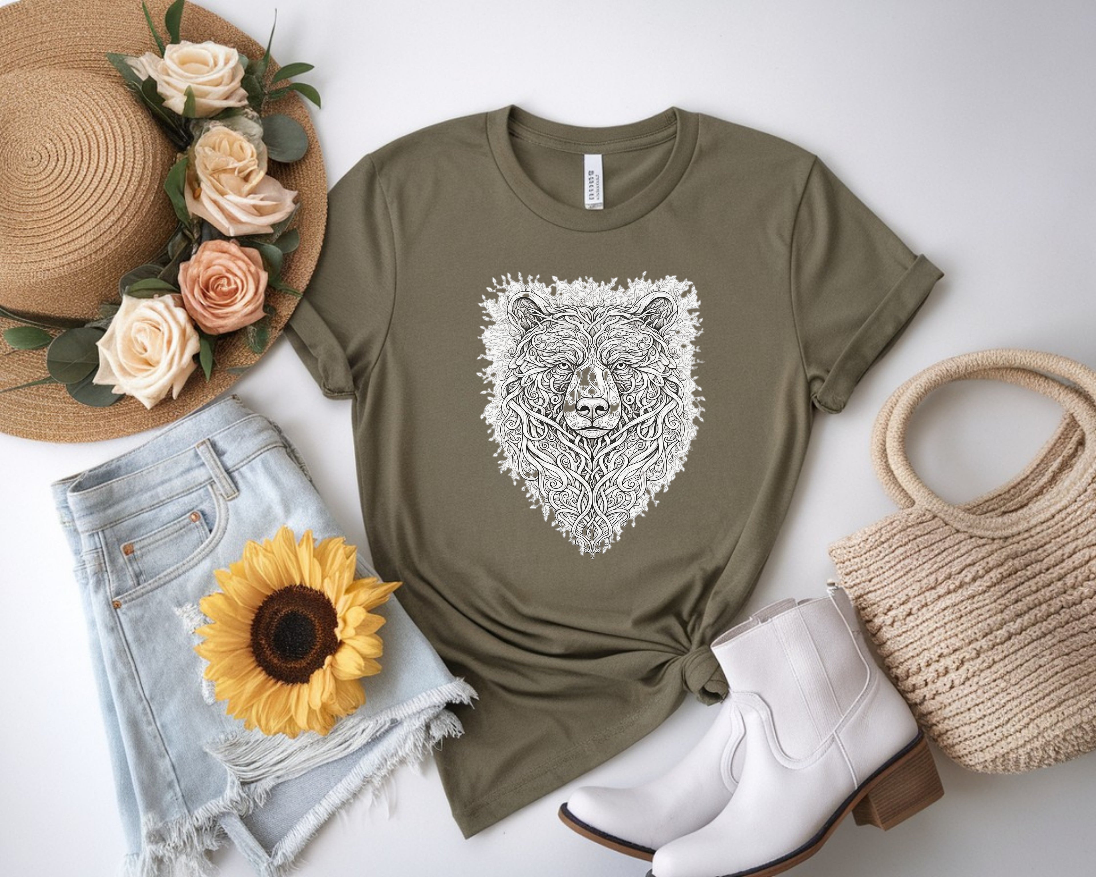 Forest Bear Head Shirt