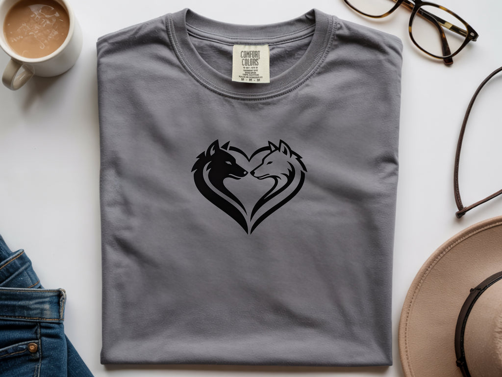 Yin Yang Wolves Animal Lover T-shirt
