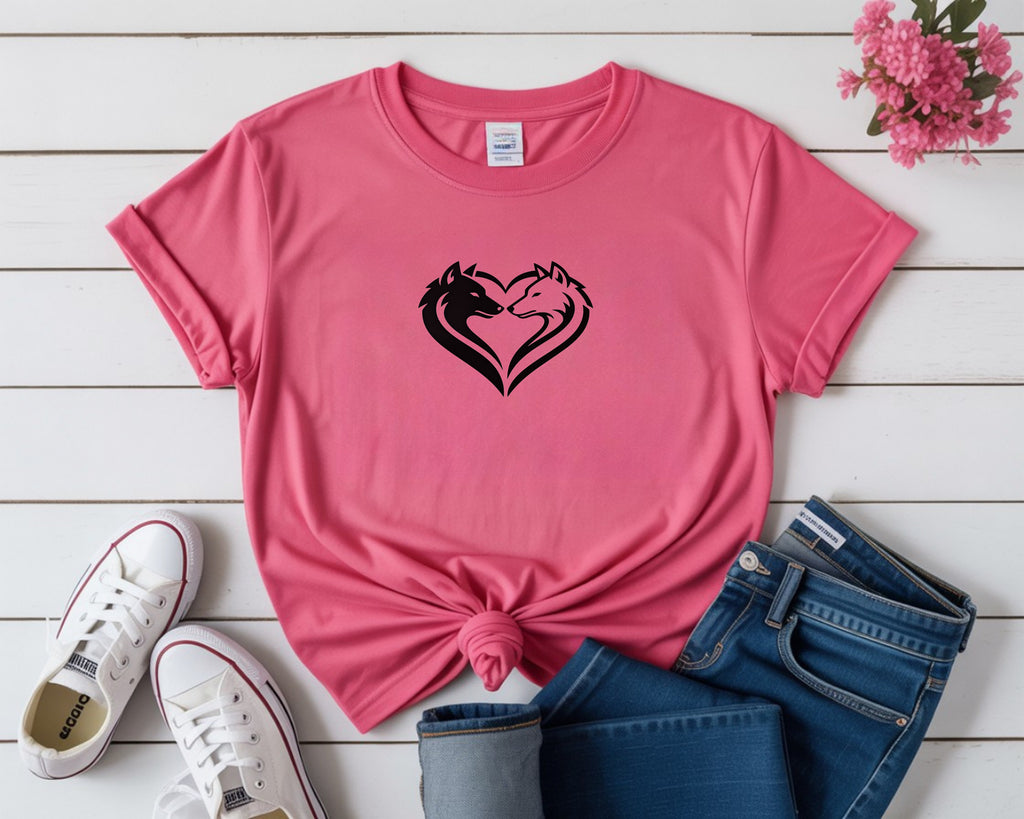 Yin Yang Wolves Animal Lover T-shirt