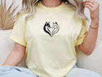 Unisex Wildlife Heart Foxes Love Apparel