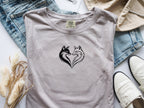Unisex Wildlife Heart Foxes Love Apparel