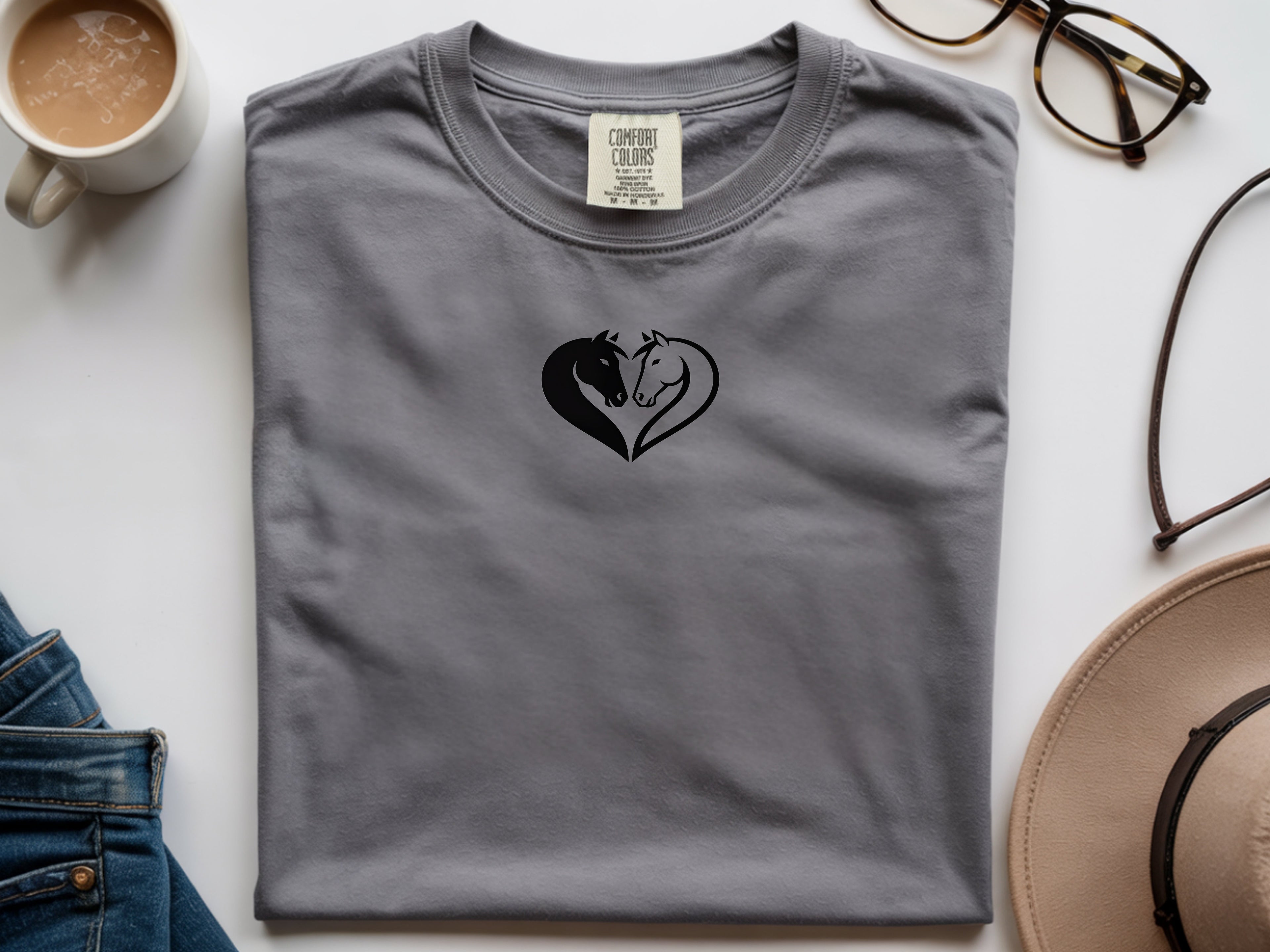 Horse Couple Heart Shirt