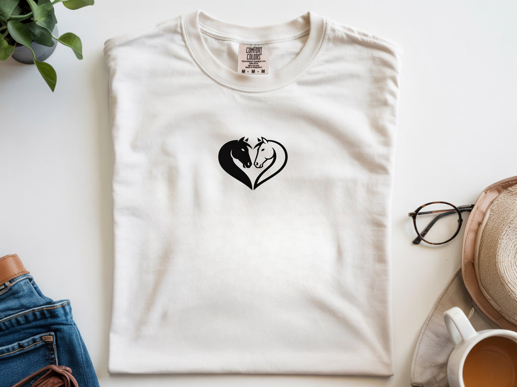 Horse Couple Heart Shirt
