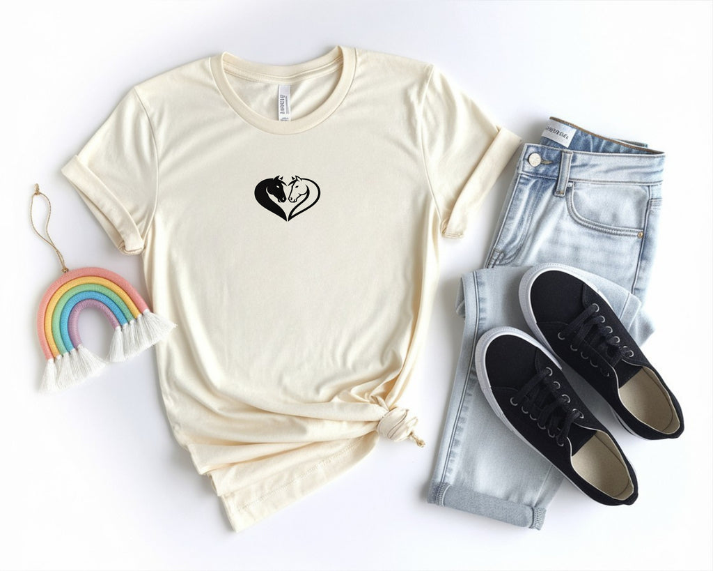 Horse Couple Heart Shirt