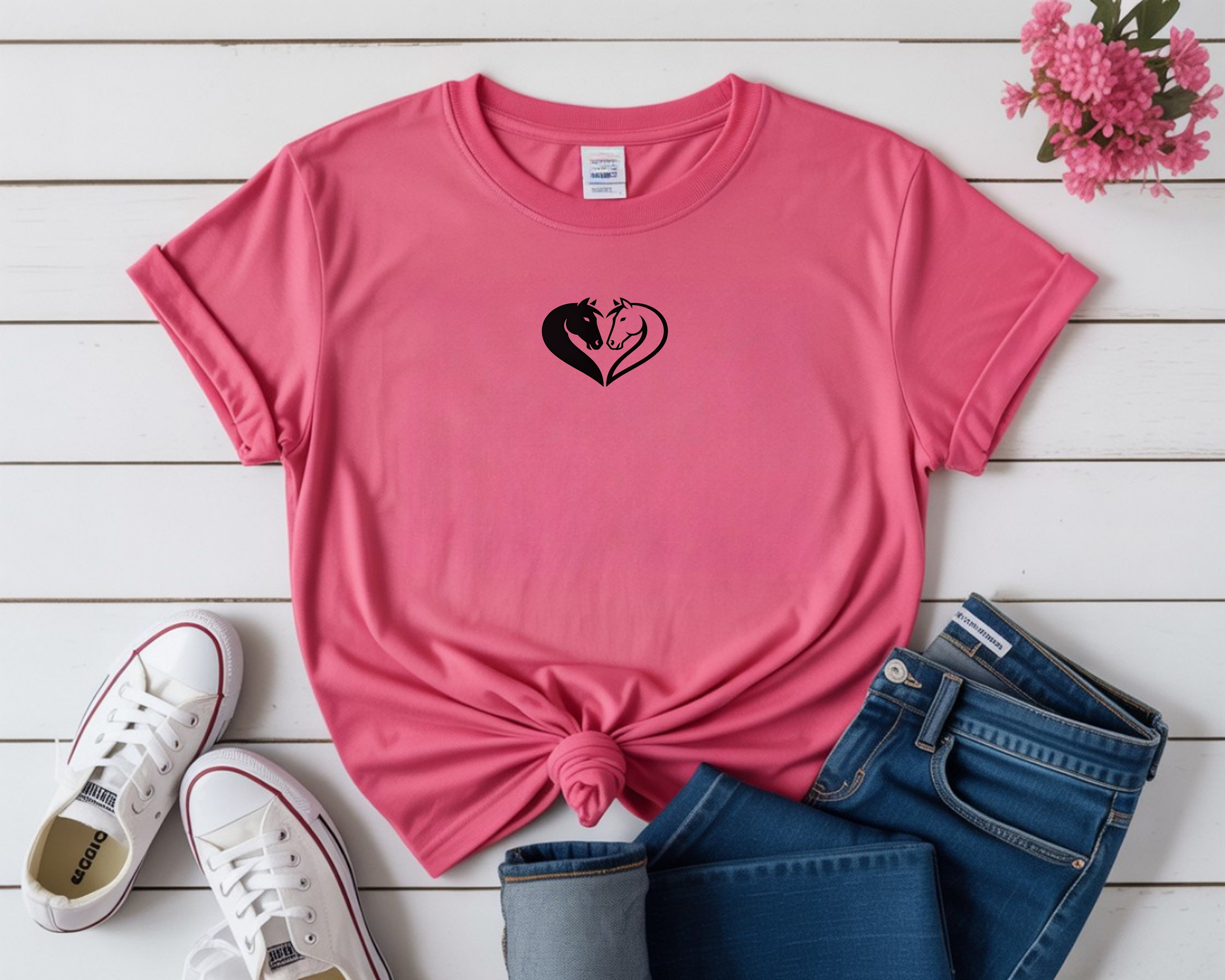 Horse Couple Heart Shirt