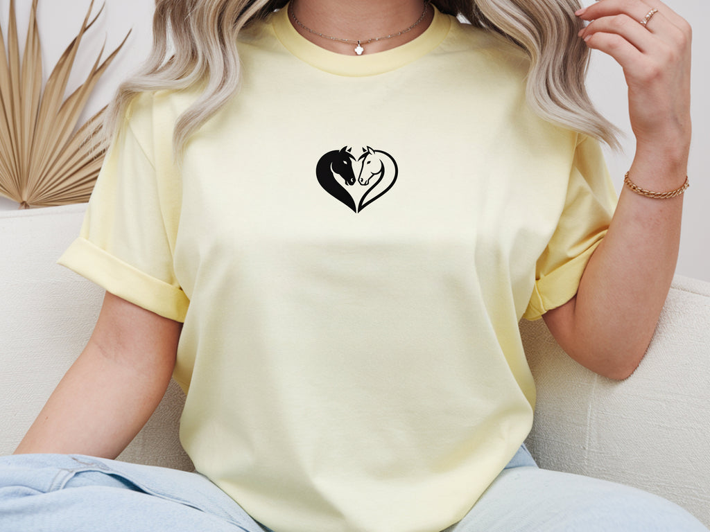 Horse Couple Heart Shirt