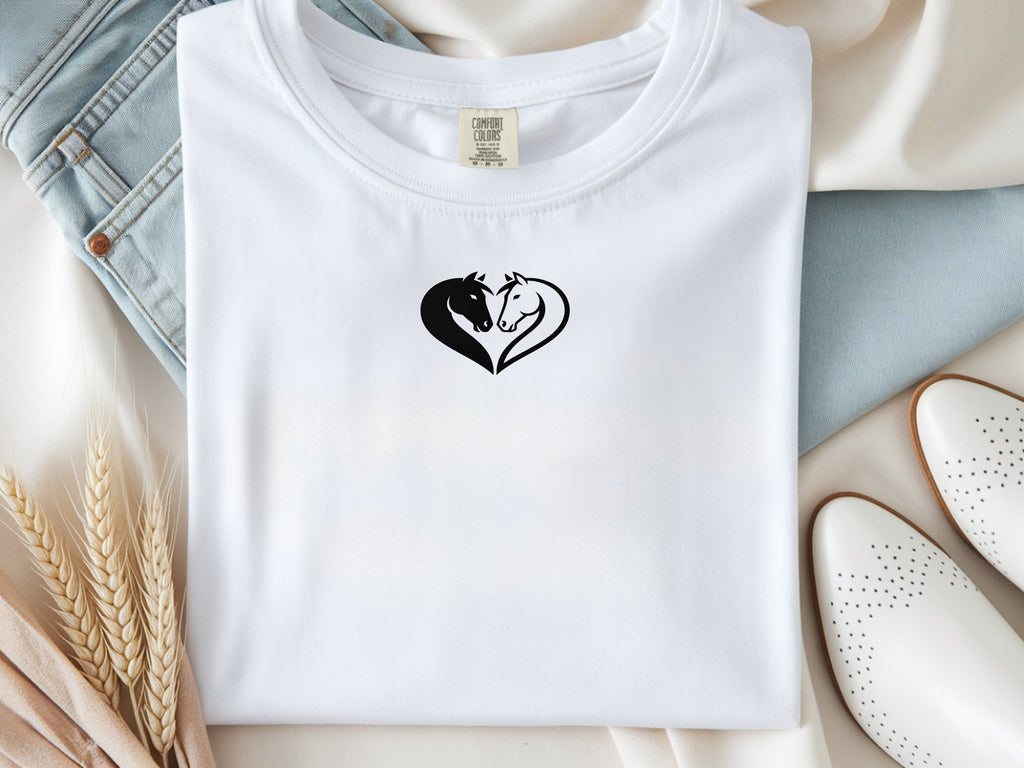 Horse Couple Heart Shirt