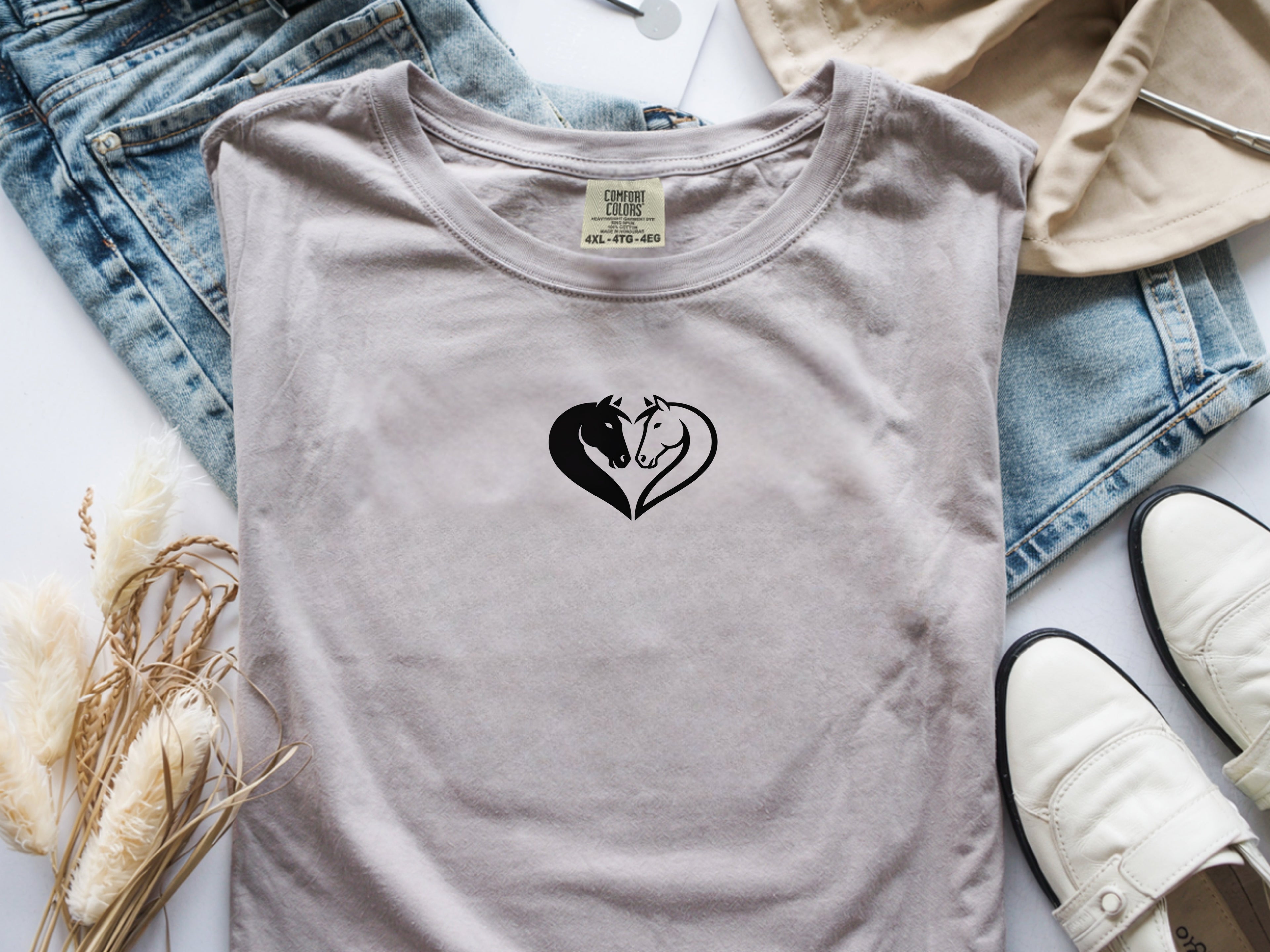 Horse Couple Heart Shirt