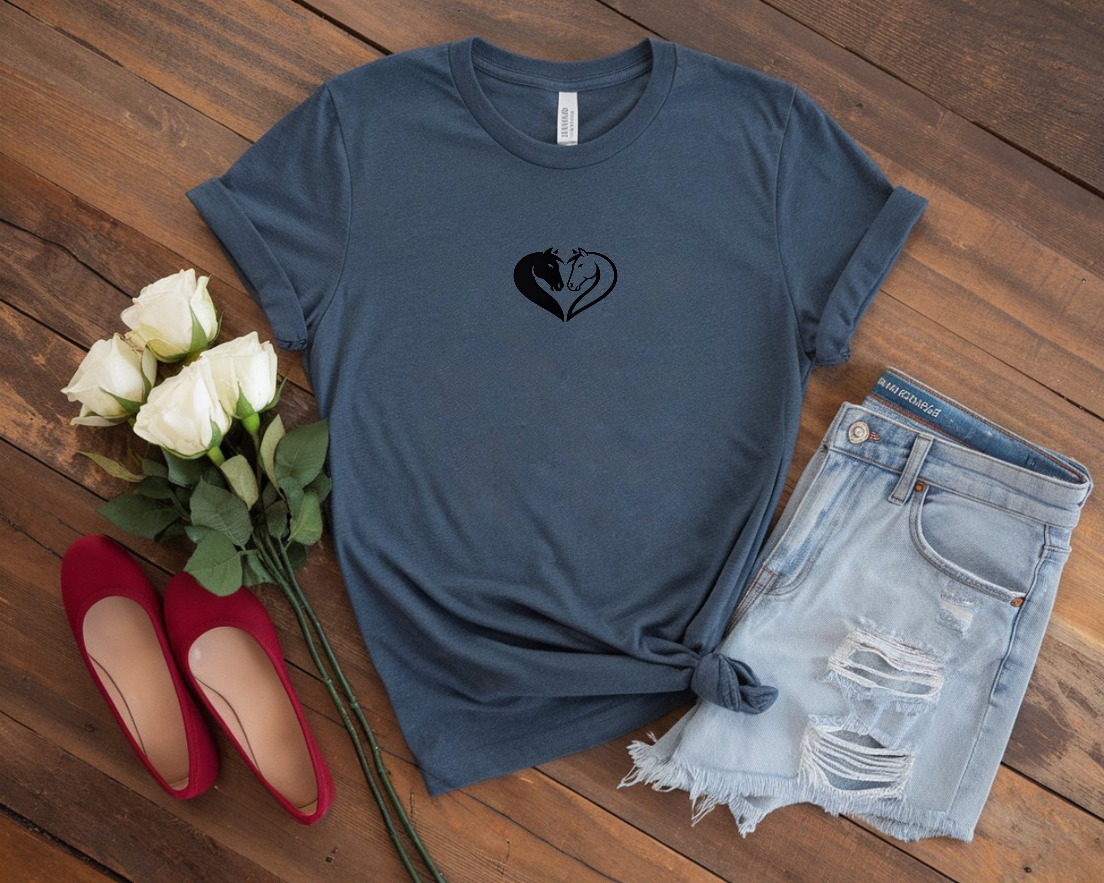 Horse Couple Heart Shirt