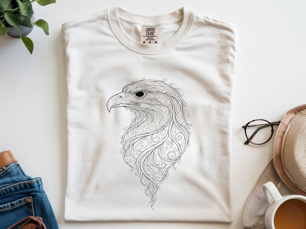 Botanical Floral Eagle Head Shirt