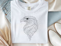 Botanical Floral Eagle Head Shirt