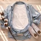 Minimalist Desert Landscape Nature Line Art Tee
