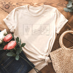 Minimalist Desert Landscape Nature Line Art Tee