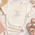 Minimalist Lighthouse Ocean Waves Coastal Tee