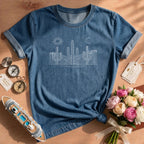 Minimalist Saguaro Sun Moon Desert Cactus T-Shirt