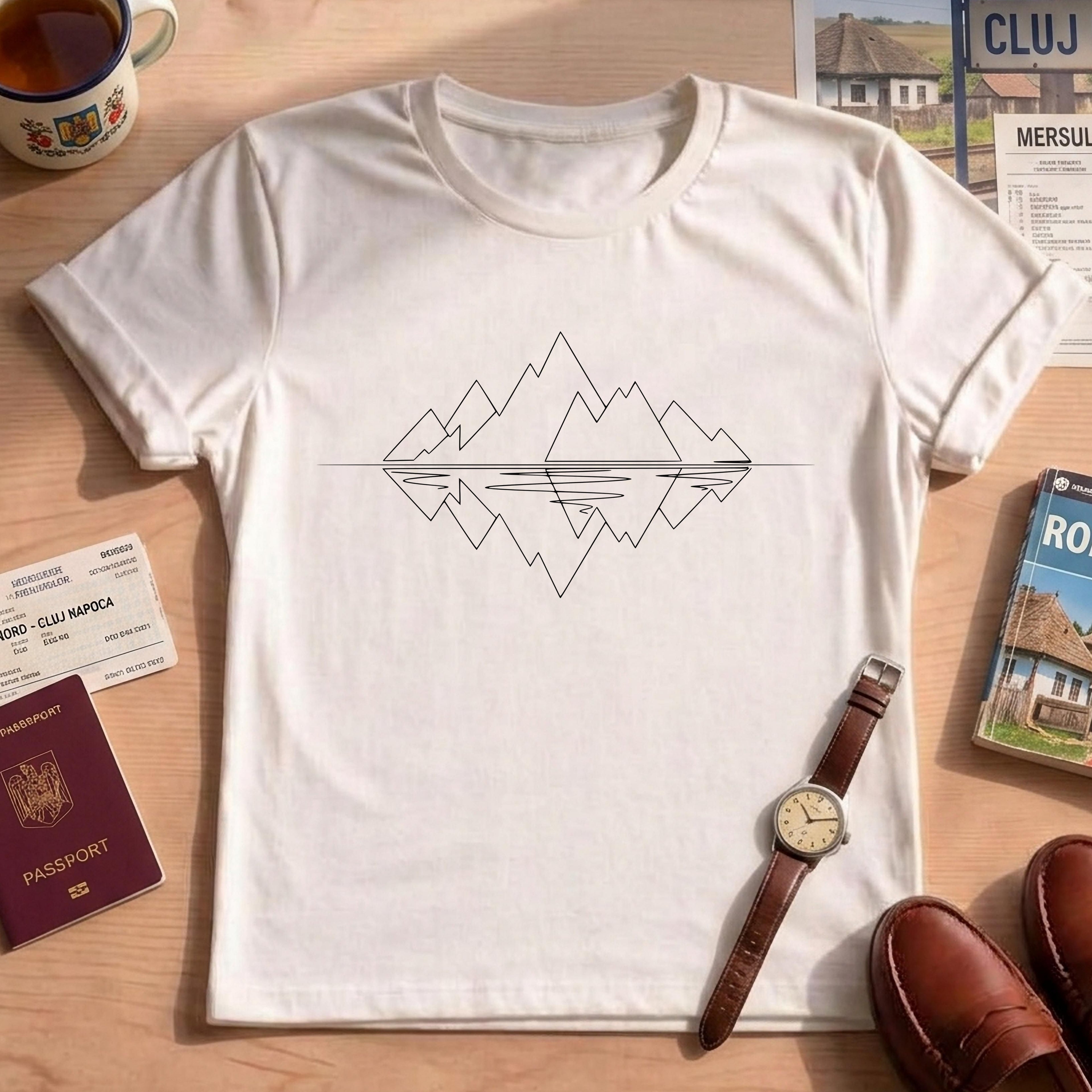 Outdoor Lover Mountain Reflection Shirt