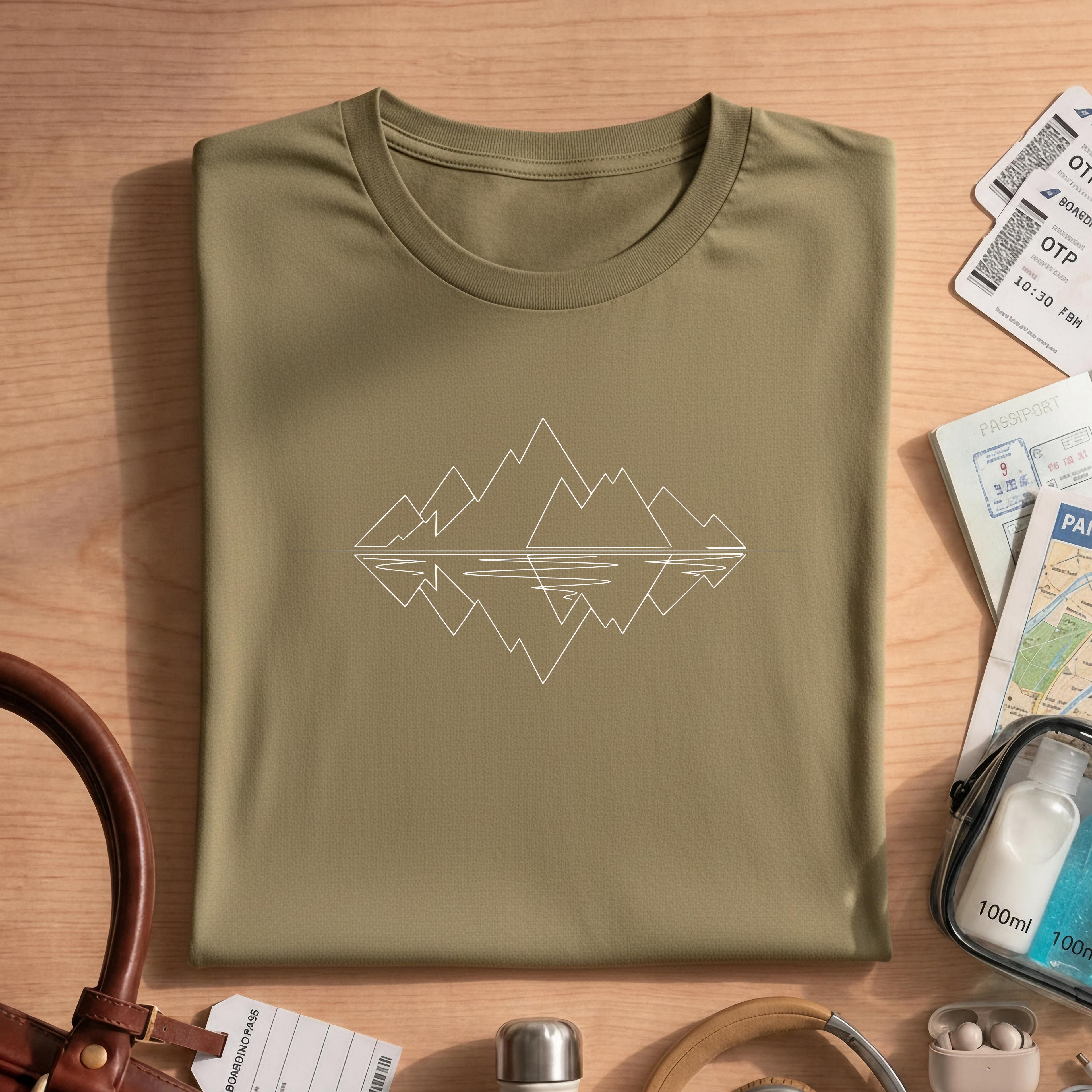 Outdoor Lover Mountain Reflection Shirt