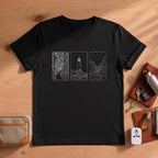 Minimalist Landscape Nature Line Art T-Shirt