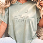 Minimalist Desert Cactus Line