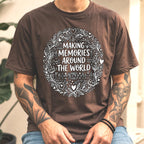 Making Memories Around The World T-Shirt, Travel Graphic Tee, Adventure Shirt, Explore Globe, Wanderlust Gift, Unisex Vacation Journey, Comf