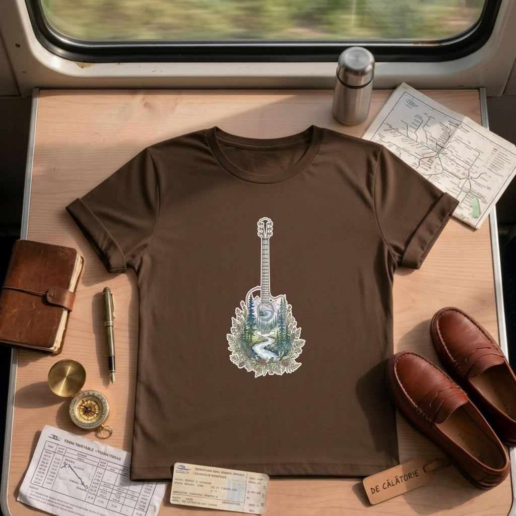 Mountain River Guitar Forest T-Shirt