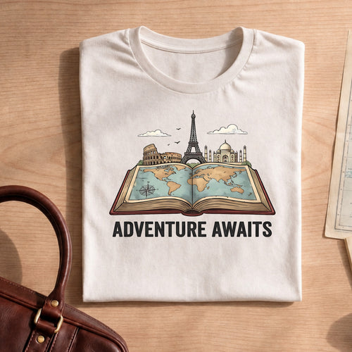 Adventure Awaits Travel T-shirt