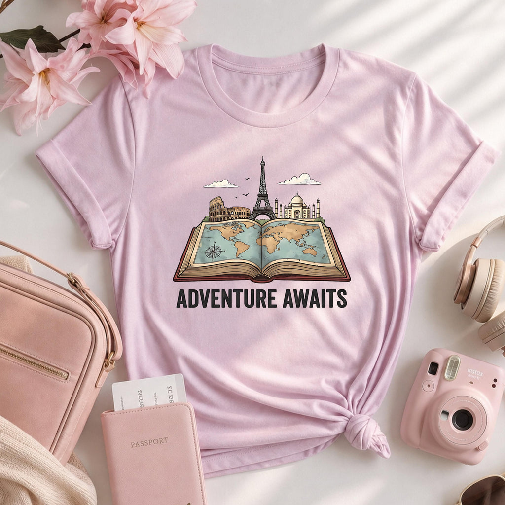 Adventure Awaits Travel T-shirt