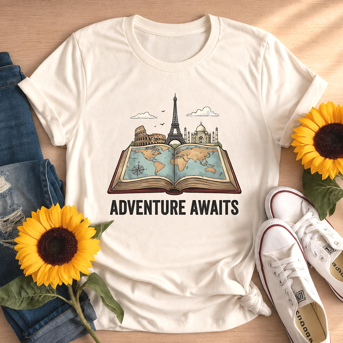 Adventure Awaits Travel T-shirt