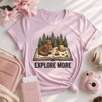 Explore More Camping Hiking Adventure Tee