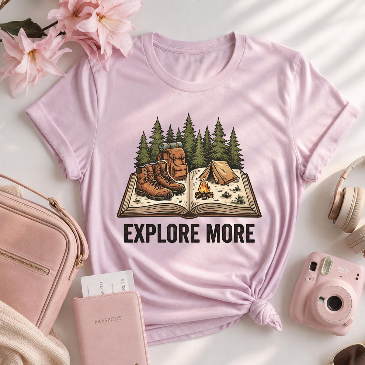 Explore More Camping Hiking Adventure Tee